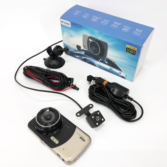 Видеорегистратор автомобильный MHZ DVR CT503 1080P с двумя камерами, Регистратор с камерой на машину | Зображення 8