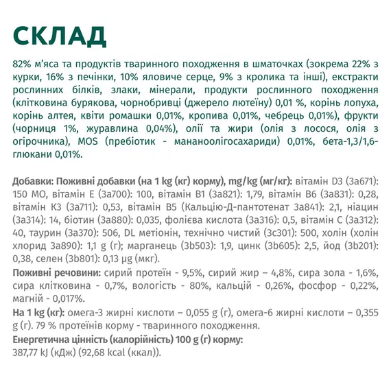 Вологий корм павук Optimeal для дорослих собак усіх порід, кролик і ягоди в соусі 100г | Зображення 5