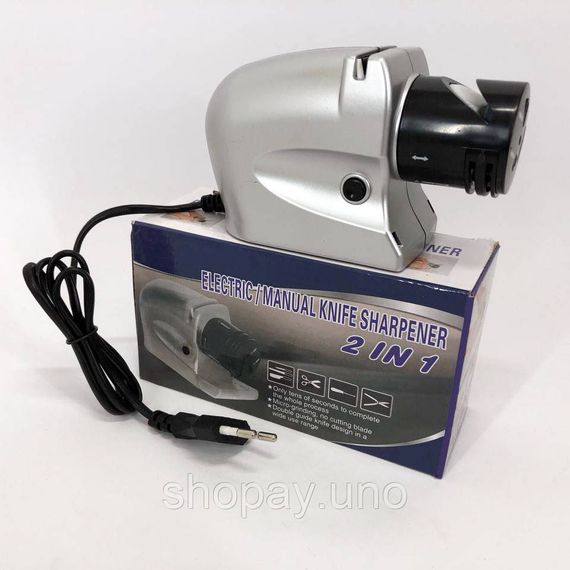 Электрическая точилка для ножей и ножниц ELECTRIC SHARPENER 220В, Электронная точилка для заточки ножей | Зображення 3