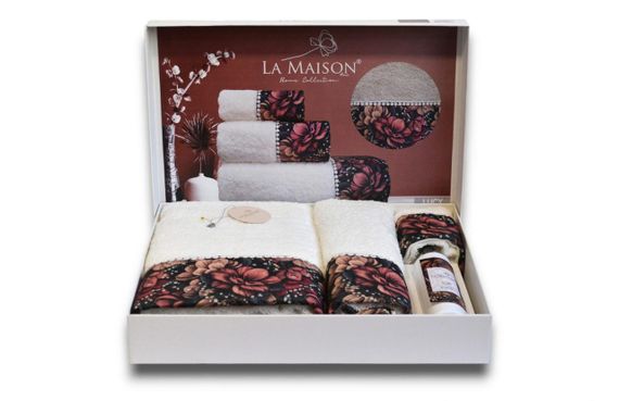 Подарочный набор полотенец La Maison, 3 шт. с ароматом Lucy | Зображення 2