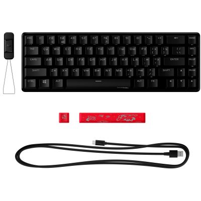 Клавіатура HyperX Alloy Origins 65 Red USB RGB ENG/RU, Black (4P5D6AX) | Зображення 6