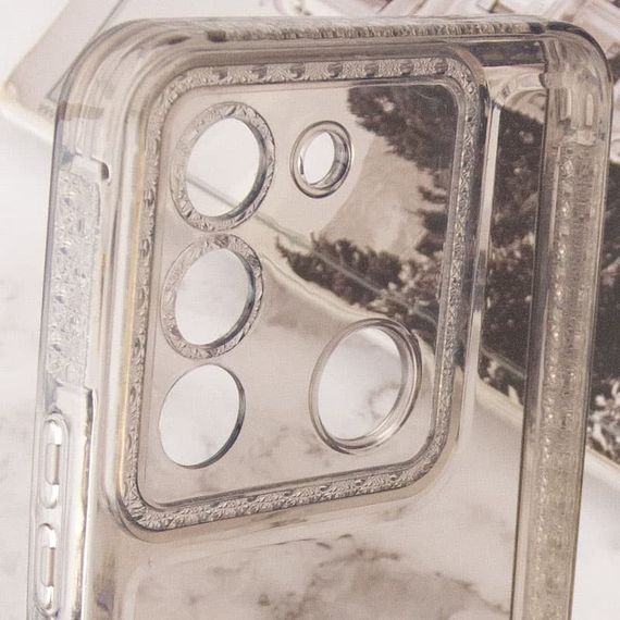 Чохол TPU Starfall Clear для Xiaomi Poco X5 5G / Redmi Note 12 5G Сірий | Зображення 4