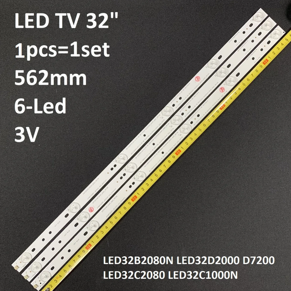 LED підсвітка TV 32" inch 6-led 3V 562mm JL.D3261235-562MM-V01 SVP320AH6_Rev01_6LED_181106 1шт.