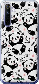 Чохол на Realme 6 Панди "4318t-1913-2448"