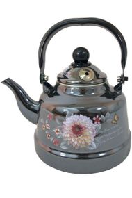 Чайник на плиту Edenberg Цветы EB-3356-Flower-Black 2.5 л черный