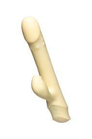 Вібратор кролик Every Night Toys з ротацією, фрикціями та вакуумною стимуляцією, жовтий sexstyle