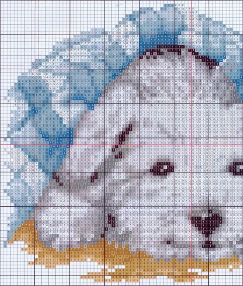 Набор для вышивания по нанесённой на канву схеме "Small lovely dog". AIDA 14CT printed, 27*20 см | Зображення 2