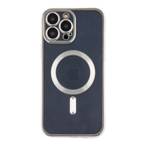 Чехол TPU Metallic Chrome з повним захистом камери with Magsafe для Iphone 13 Pro Max Цвет Chrome Gold | Зображення 4