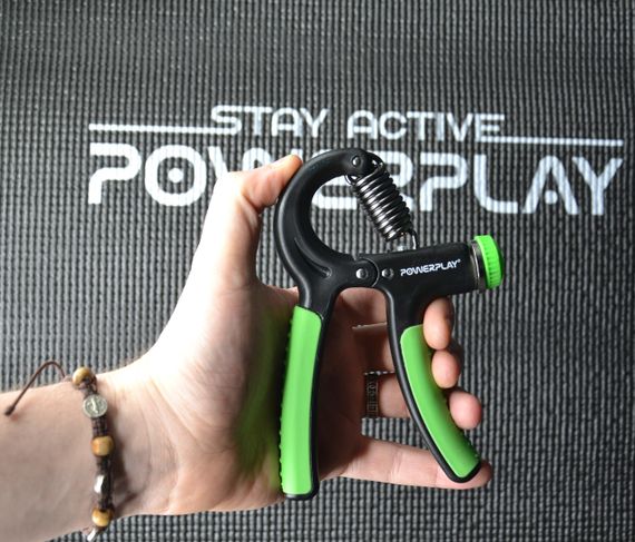 Еспандер кистьовий PowerPlay PP-4323 з регульованим навантаженням 10-40 кг. Strength Grip Чорно-зелений | Зображення 7