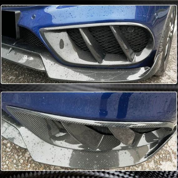 Карбоновые накладки на противотуманные фары для C43 AMG 2015-2019 для Mercedes C-сlass W205 | Зображення 2