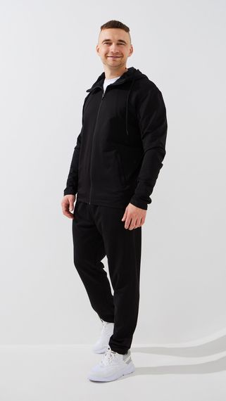 Спортивний костюм чоловічий GENUA G01208-0002 M Чорний shop (2000999469473)