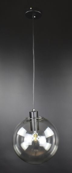 Люстра підвісна на 1 лампочку 26742 Чорний 30-150х25х25 см. | Зображення 6