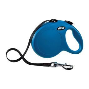 Рулетка Flexi New Classic L, лента 5 м, синий
