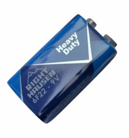 Элемент питания солевой RIGHT HAUSEN 6F22 коробка 1х1 HN-301050 (10) (500)