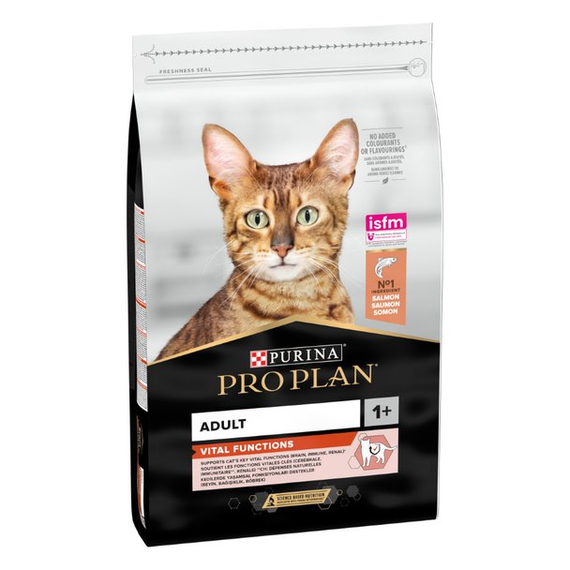 Сухой корм Purina Pro Plan Adult 1+ Vital Functions для кошек с лососем 10 кг | Зображення 2