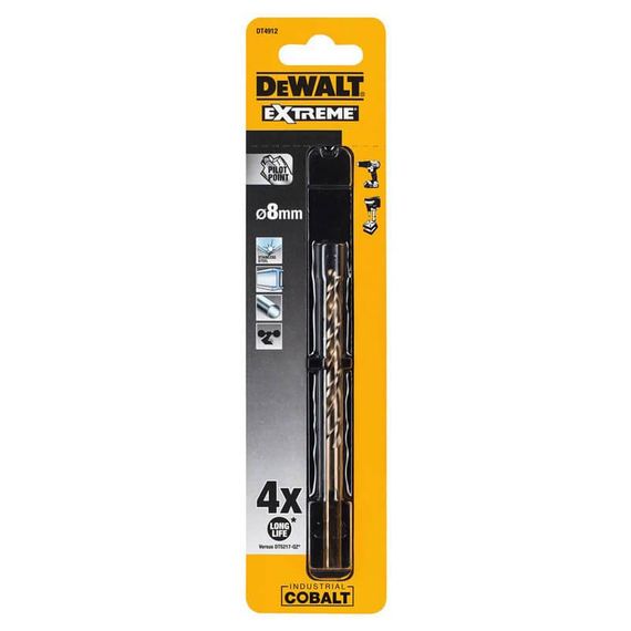 Свердло по металу 8мм EXTREME Industrial Cobalt DeWALT DT4912