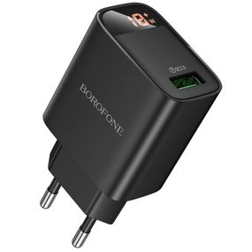 МЗП Borofone BA95A Ilustre QC3.0 (1USB-A) Black