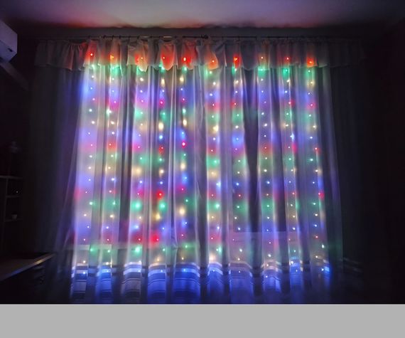 Гірлянда-штора різнокольорова 3x2м 200LED XPRO (46833-_276)