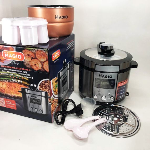 Мультиварка-скороварка MAGIO MG-429, скороварка пароварка мультиварка, PA-597 електро скороварка | Зображення 2