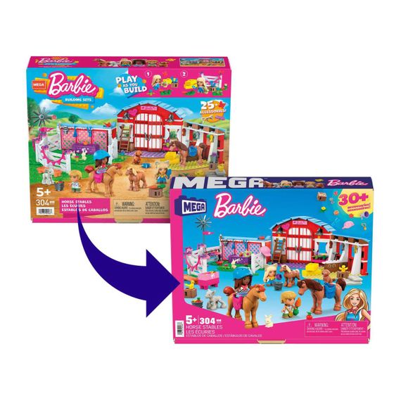 Конструктор Кінний двір Barbie | Зображення 1