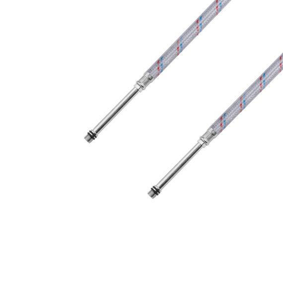 Гнучка підводка для підключення змішувача Kroner KRM 1/2"хМ10 ВЗ 60 см в нейлоновому обплетенні покритому ПВХ | Зображення 2