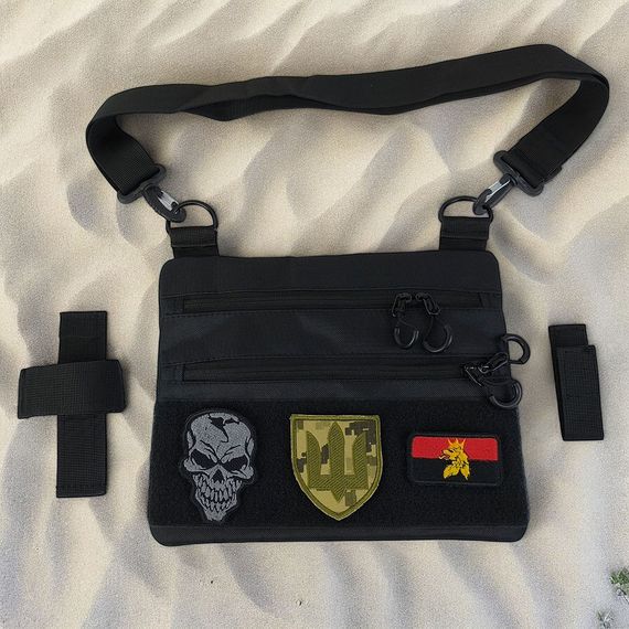 Сумка мужская плечевая плечевая мужская сумка тактическая из кордуры DP-88 | Зображення 2