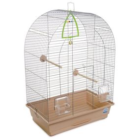 Клітка для птахів Природа Арка бежева 44x27x65 см