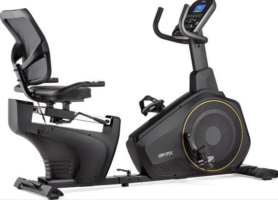 Горизонтальний велотренажер Gymtek XBR6000 електромагнітний золотистий | Зображення 2