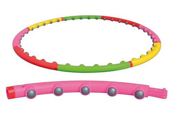 Обруч із масажними кульками Хула Хуп EasyFit 98 см розбірний Різнокольоровий (EF-0251) | Зображення 1