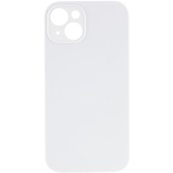 Чехол Silicone Case Full Camera Protective (AA) NO LOGO для Apple iPhone 15 Plus (6.7") Белый / White
