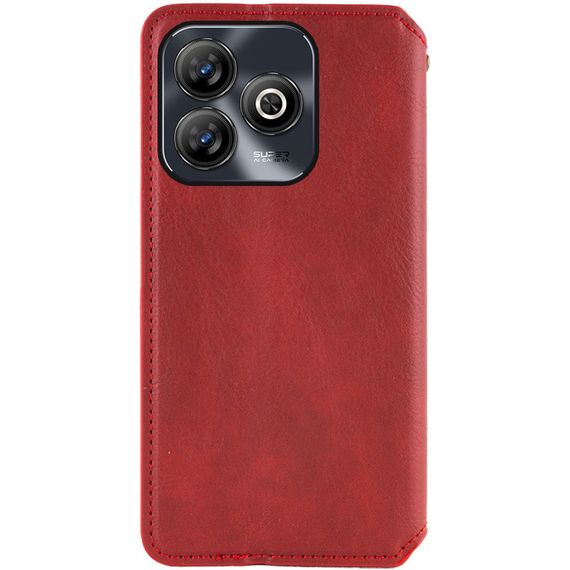 Шкіряний чохол-книжка GETMAN Cubic (PU) для ZTE Blade A75 4G Червоний | Зображення 2