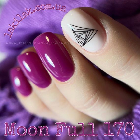Гель-лак Moon Full №170 буряковий світлий 8мл