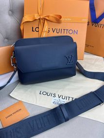 Месенджер синій Louis Vuitton Fastline Blue c877