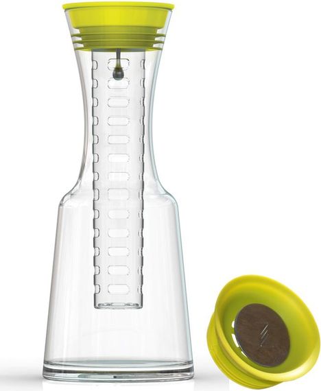 Графін ZestGlass 1100мл для лимонаду, вина і освіжаючих фруктово-ягідних напоїв (помаранчева кришка) | Зображення 7
