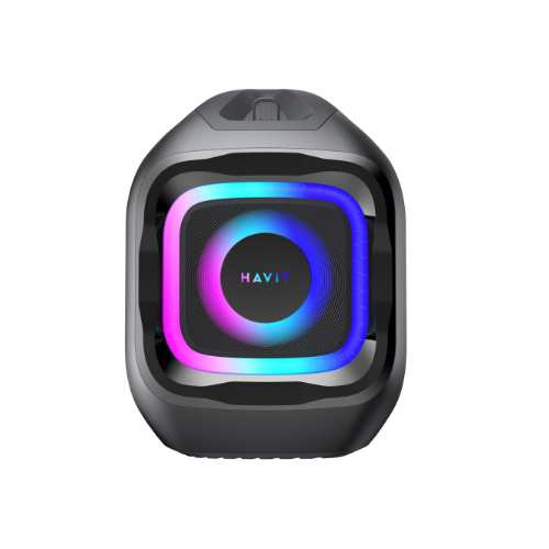 Портативна колонка 100W чорний Party Blast Havit HV-SK910BT-BK (TWO MIC) | Зображення 6