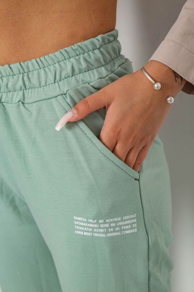 Спортивные штаны женские, цвет мятный, 238R5052-1 | Зображення 4