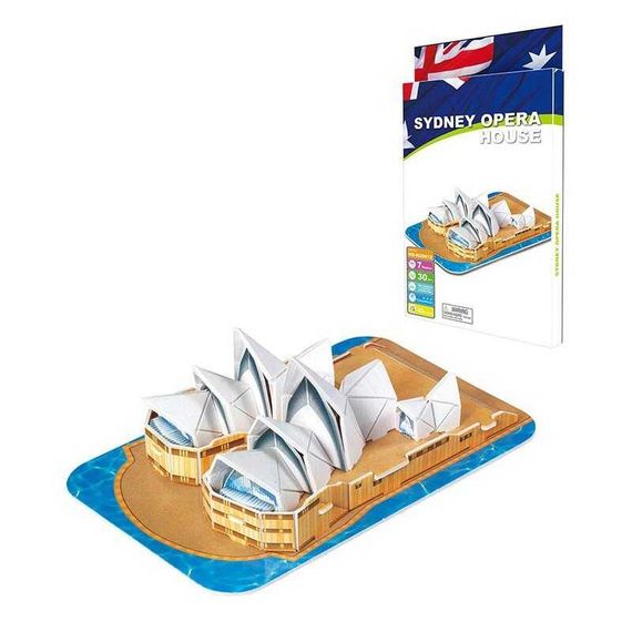 Пазли 3D HS-M 20612 "Sydney Opera House" 30 деталіей, в коробці (6969204271217)