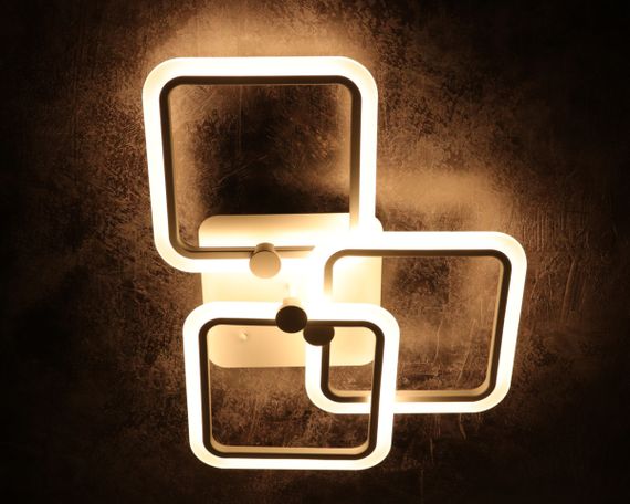 Люстра світлодіодна стельова LED світильник для квартири на стелю лед з пультом 25623 Білий 11х41х60 см. | Зображення 2