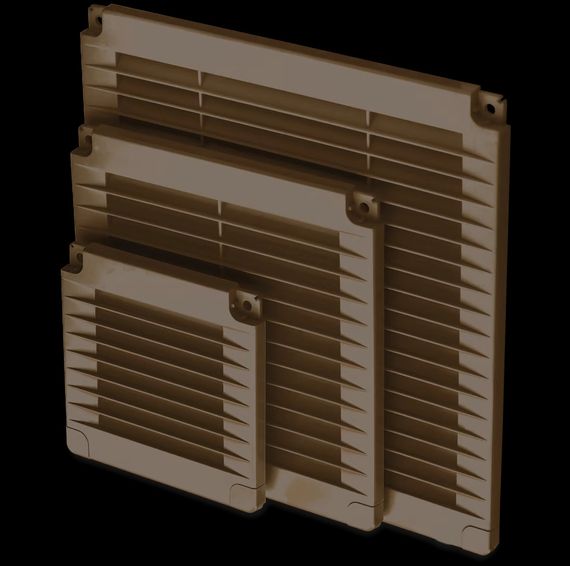 Решітка вентиляційна АirRoxy 100x100 коричнева (02-315) | Зображення 1