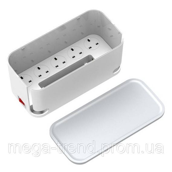 Подовжувач мережевий 2 метри Ldnio Management Power Strip Box  ⁇ 2500W, 3USB, 5 Sockets, 3.1 A ⁇  мережевий фільтр | Зображення 2