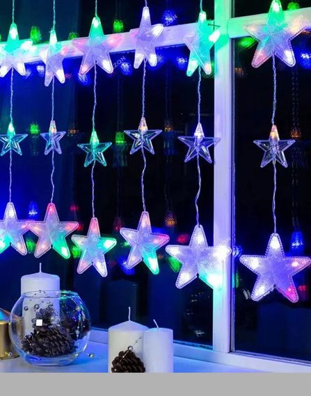 Гірлянда штора Зорепад 120L на мідний пров 3M*180CM Мультикольорова XPRO (47685-8175_347)