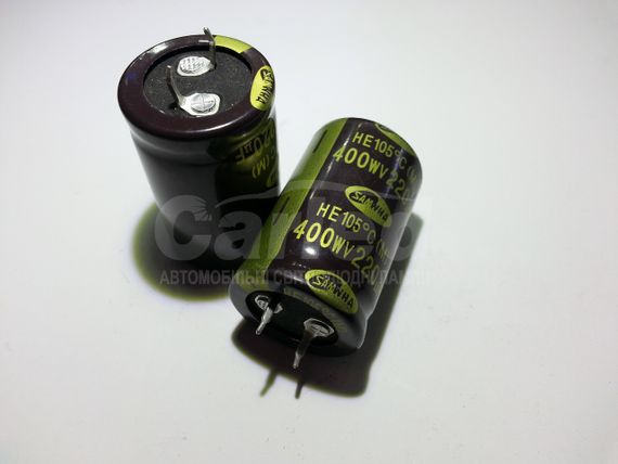 220mkf - 450v  HE 30*40  SAMWHA, 105°C конденсатор електролітичний | Зображення 2