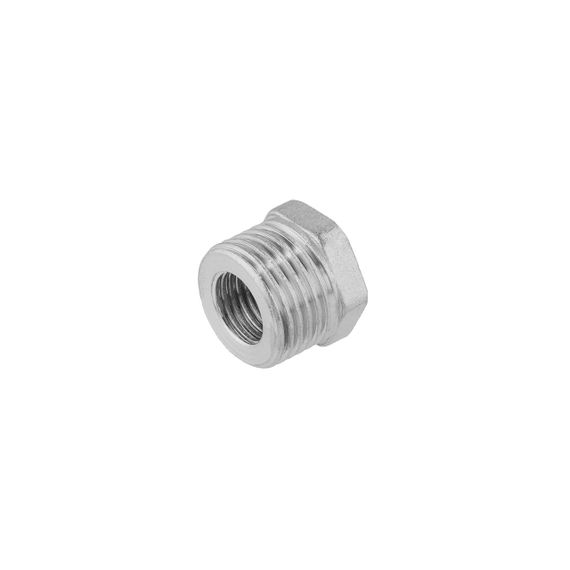 Футорка посилена під манометр LexLine 1/2"х1/4" ЗВ нікельована НК0703-Вн | Зображення 2