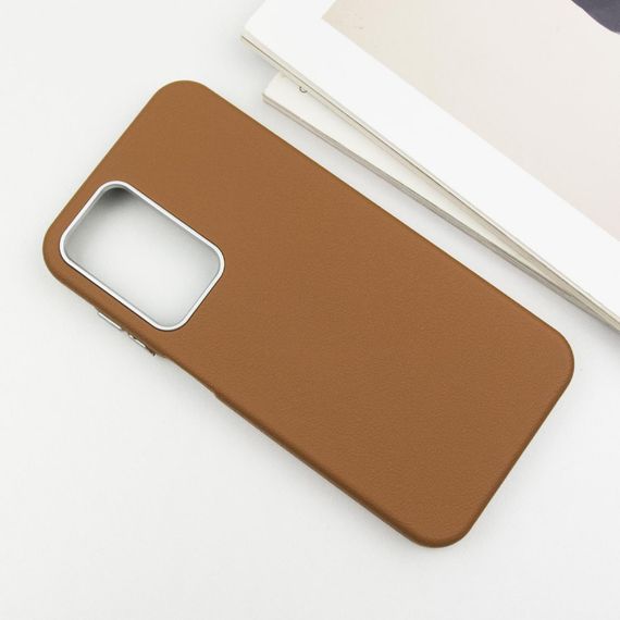 Кожаный чехол Leather Case Metal Buttons для Samsung Galaxy A25 5G Brown | Зображення 2