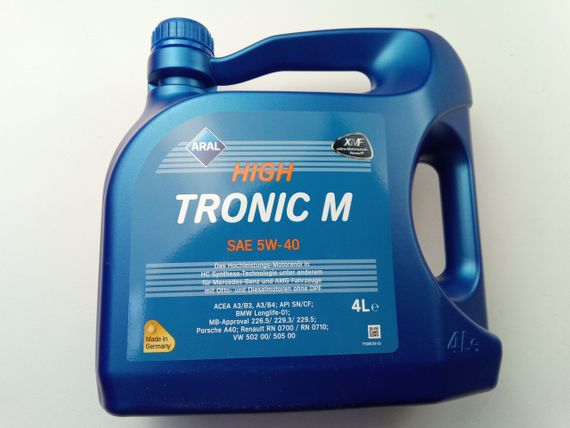 Олива моторна 5W-40 синтетична ARAL High Tronic M 4 л (154FE8)