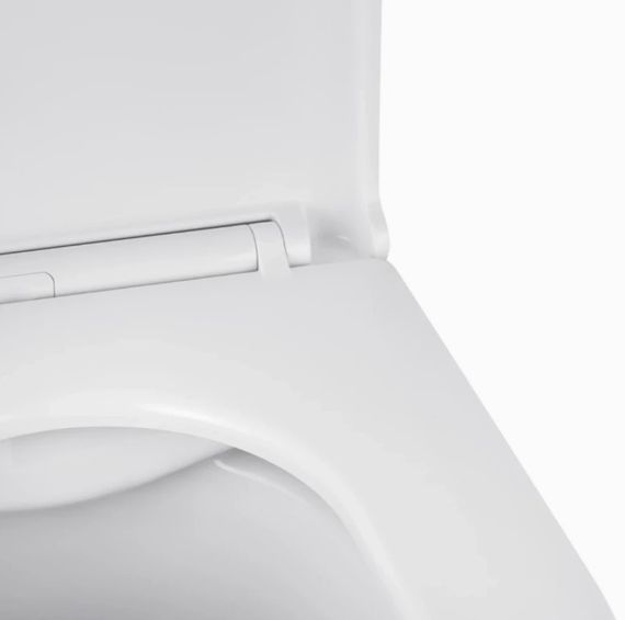 Унітаз підвісний безобідковий Kroner Armada WHI513636 RIMLESS з сидінням Slim Duroplast / Soft-close / Quick relase (KA513636WHIR) (CV029610) | Зображення 8