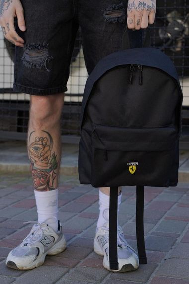 Повсякденний рюкзак шкільний Without Compact з принтом Ferrari Black