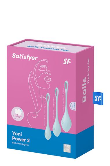Набір вагінальних кульок Satisfyer Yoni Power 2, блакитний Sex Aura | Зображення 1