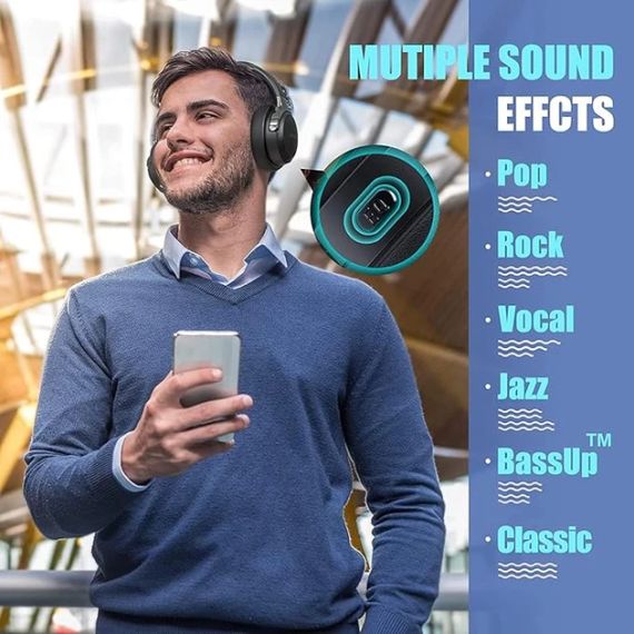 Бездротові навушники Beribes WH202A Black — ваш бездротовий супутник у світі звуку | Зображення 2