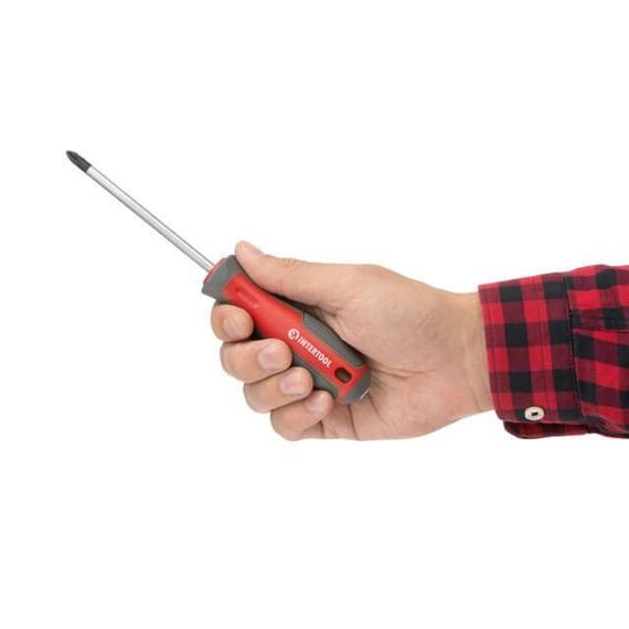 Викруткa хрестова PH2*100 мм, Cr-V INTERTOOL VT-3320 | Зображення 3